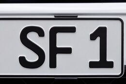 Neviditelný držák SPZ "Simple Fix" černý 110mm - 2ks