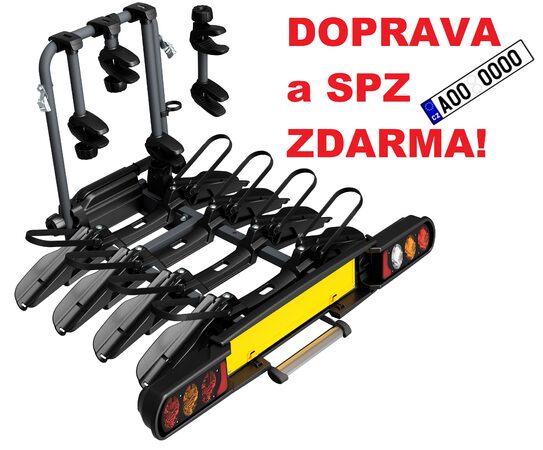 Nosič kol Peruzzo Pure Instinct 4 na tažné zařízení DOPRAVA A SPZ ZDARMA