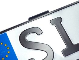 Neviditelný držák SPZ "Simple Fix" černý 110mm - 2ks