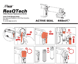 Automatická opravná sada pneu auto, suv AIRMAN ResQTech 440ml