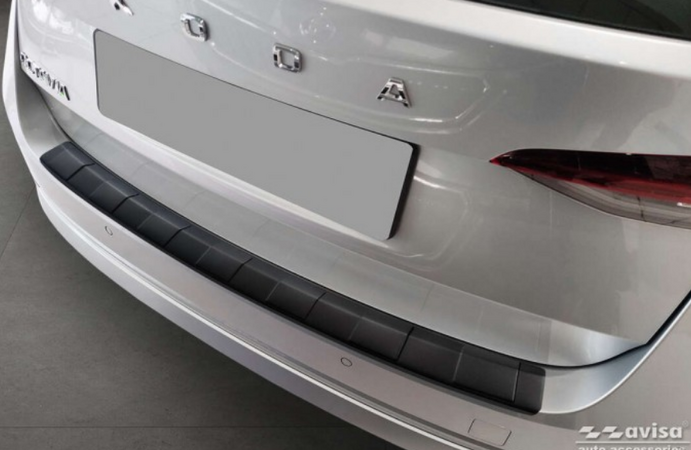Ochranná lišta hrany kufru - Škoda Octavia IV combi r.v. 2019-24 i po FCL 2024->mat.černá